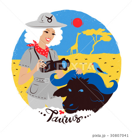 Vector illustration of Taurus zodiac sign. 30807041