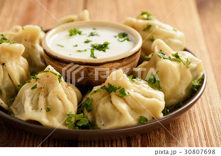 Khinkali - traditional georgian dumplings 30807698
