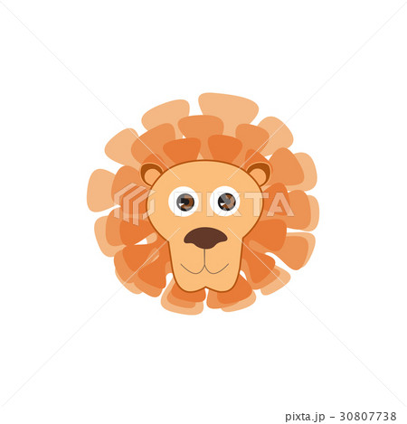 Lion head. Animal lion face cartoon. Baby toy Lion head. Animal lion face cartoon. Baby toy 30807738