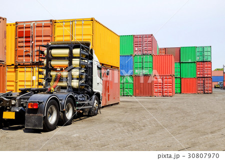 Trailer Truck and Industrial container Trailer Truck and Industrial container 30807970