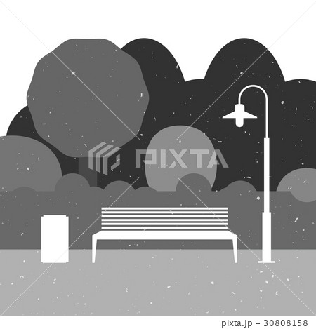 Outdoor furniture silhouette 30808158