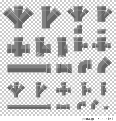 Pipes flat icons 30808161