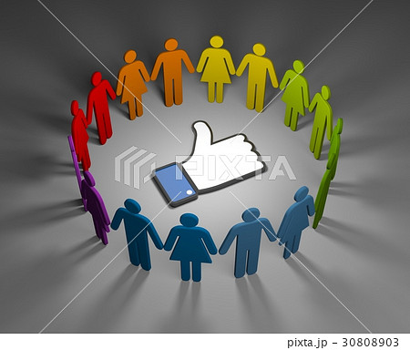 Social network concept. 3d illustration 30808903