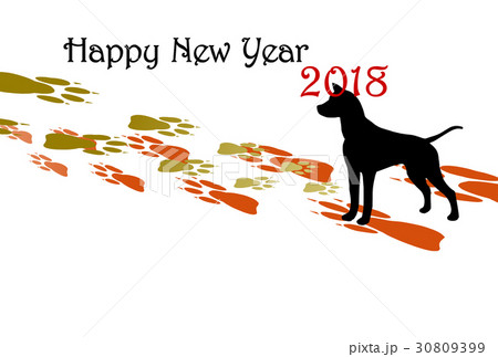戌年　2018年年賀状 30809399