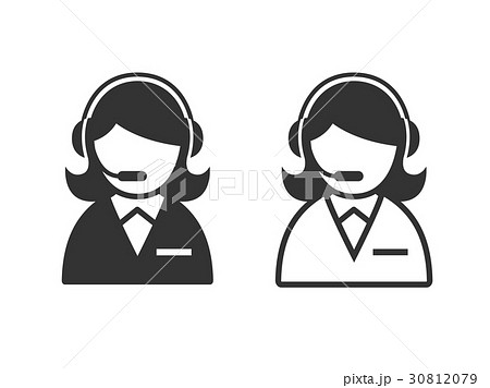 カスタマーアイコンのイラスト素材