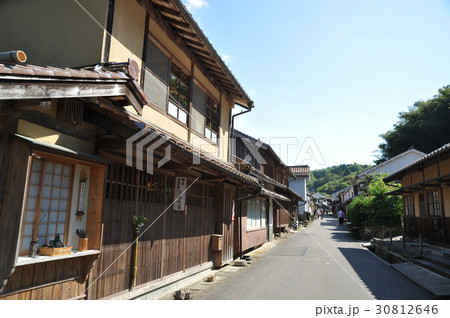 石見銀山大森地区の町並み17年 の写真素材