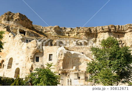 View of cave houses in Urgup. Cappadocia. Turkey 30812671
