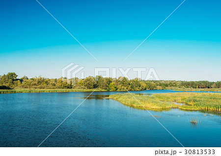 Lake Pond River At Summer Sunny Day. Nature 30813533