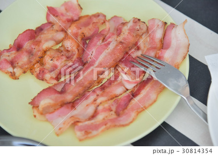 fried bacon fried bacon 30814354