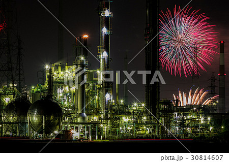 宇部工場夜景花火 30814607