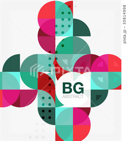 Colorful circle elements 30814998