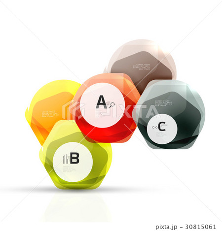 Abstract geometrical hexagon banner 30815061
