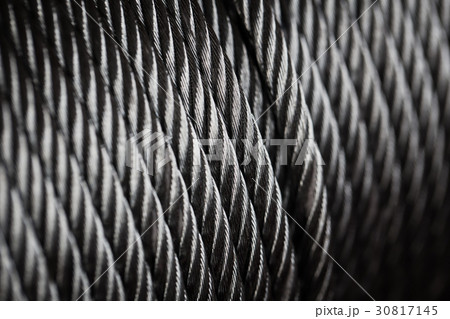 clean new steel cable steel wire or steel rope clean new steel cable steel wire or steel rope 30817145