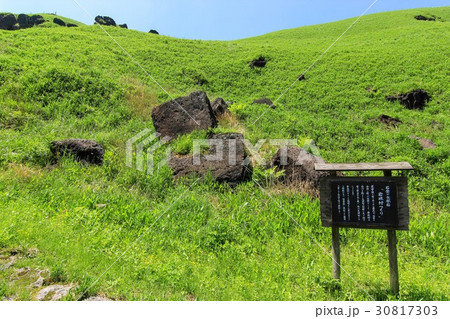 阿蘇北外輪の豊後街道「岩村つくり」文字塔 30817303