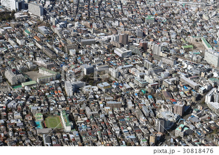 東京都目黒区目黒本町付近を空撮 東京都目黒区目黒本町付近を空撮 30818476