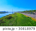 河川 川の流れ 緑色 30818979