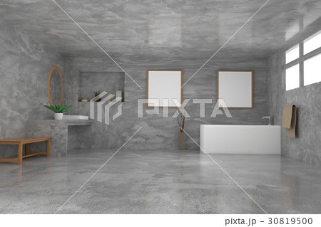 bathroom with mock up frame photo and decoration bathroom with mock up frame photo and decoration 30819500