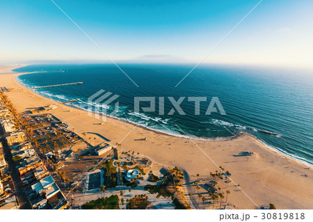 Aerial view of Venice Beach, CA 30819818
