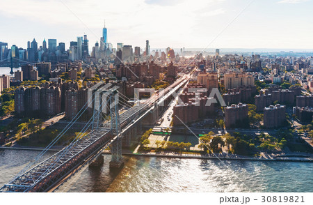 Williamsburg Bridge over the East River 30819821