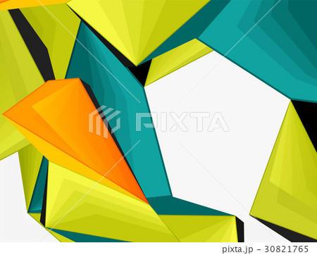 Low poly geometric 3d shape background 30821765