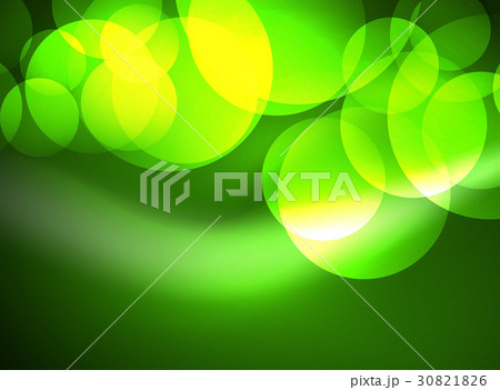 Shiny glowing glass circles, modern futuristic 30821826