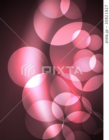 Shiny glowing glass circles, modern futuristic 30821827