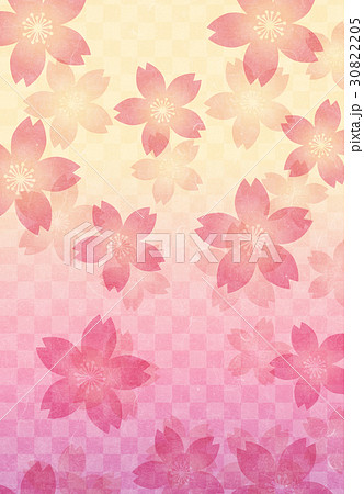 桜 和風背景 シリーズ のイラスト素材 3025
