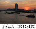 Sunset at Chao Phraya river 30824363