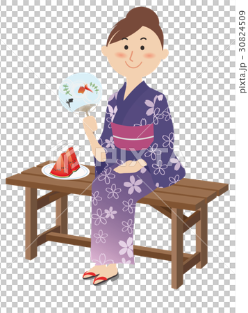 夕涼み 30824509