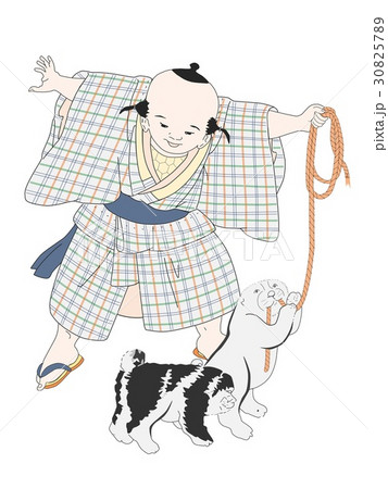 わらべと仔犬 わらべと仔犬 30825789