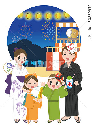 家族で夏祭り 家族で夏祭り 30829956