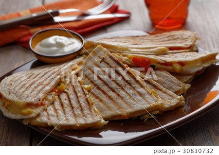 Vegetarian quesadilla 30830732