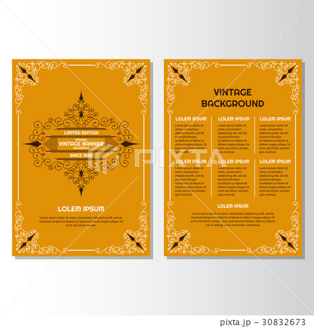 Vintage flyer background Design Template Vintage flyer background Design Template 30832673