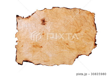 Old paper with the burned edges 30835980