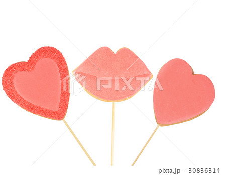 Gingerbread red heart for Valentine's Day Gingerbread red heart for Valentine's Day 30836314