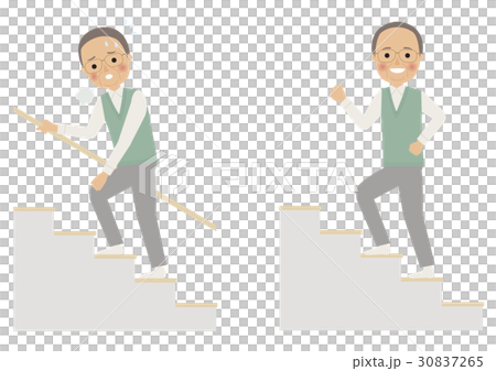 Senior staircase man 30837265