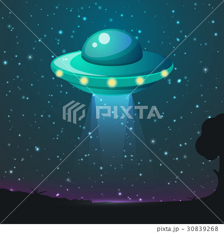 UFO light vector. Alien sky beams. Ufo spaceship UFO light vector. Alien sky beams. Ufo spaceship 30839268