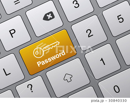 concept of accessibility with password button 30840330