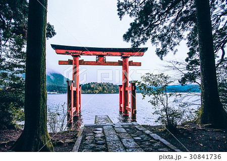 箱根神社 とりい 鳥居 30841736