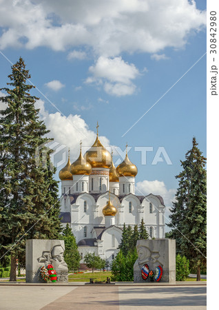 Orthodox cathedral and war memorial in Russia 30842980