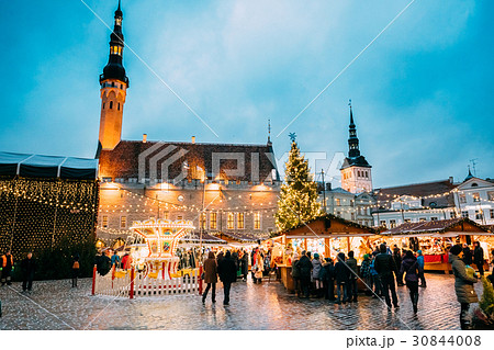 Christmas Market On Town Hall Square In Tallinn 30844008