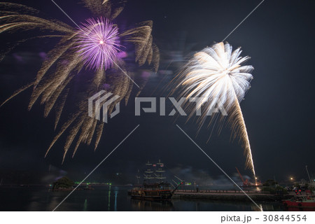 下田黒船祭、海上花火大会、花火 下田黒船祭、海上花火大会、花火 30844554