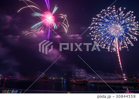 下田黒船祭、海上花火大会、花火 30844559
