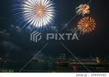 下田黒船祭、海上花火大会、花火 30844560