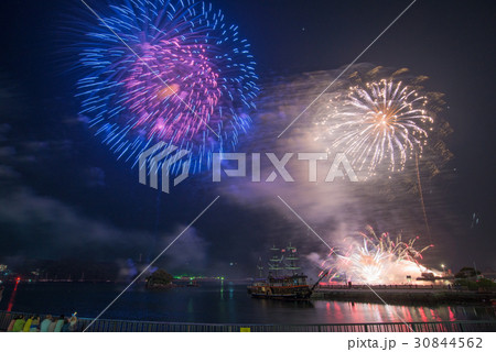 下田黒船祭、海上花火大会、花火 下田黒船祭、海上花火大会、花火 30844562