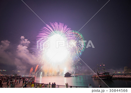 下田黒船祭、海上花火大会、フィナーレのスターマイン 30844566