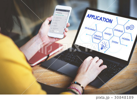 Digital Technology Application Modification Icon 30848189