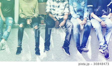 Photo Gradient Style with Friends People Group Teamwork Diversity Photo Gradient Style with Friends People Group Teamwork Diversity 30848473