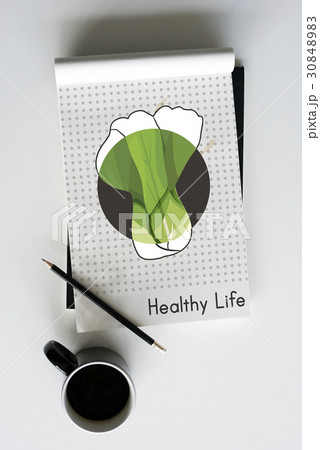 Healthy Eating Food Lifestyle Organic Wellness Graphic 30848983