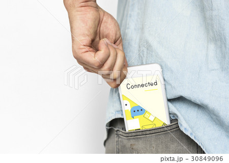 Communication Connected Online Network Concept Communication Connected Online Network Concept 30849096